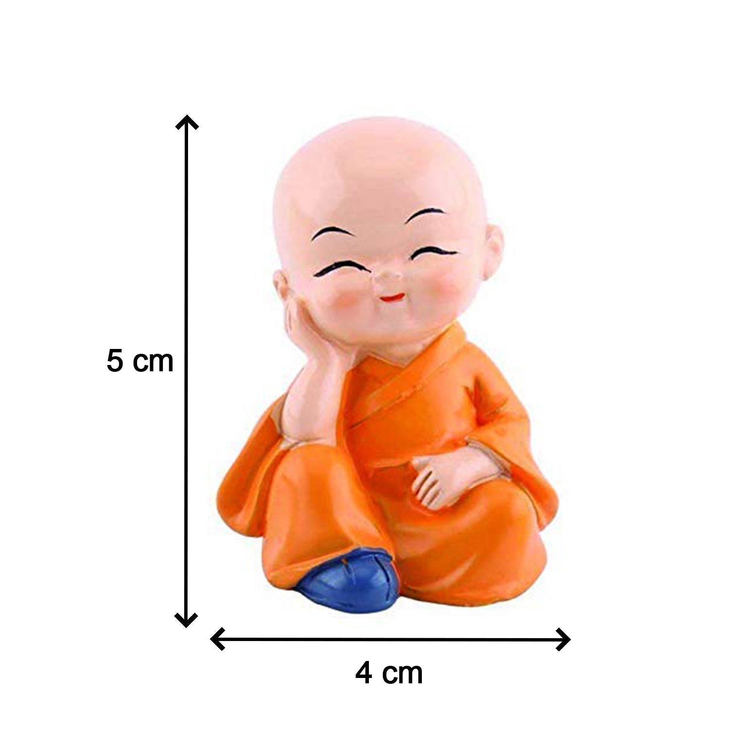 Baby Buddha Showpiece Set (4 Pcs) – Decorative Figurines for Home & Office