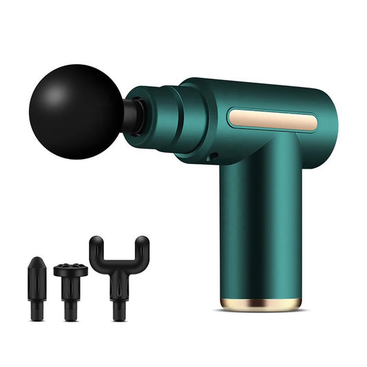 Deep Tissue Percussion Massage Gun – Full Body Pain Relief Machine with 4 Heads & 6 Speed Settings (Cordless, Rechargeable)