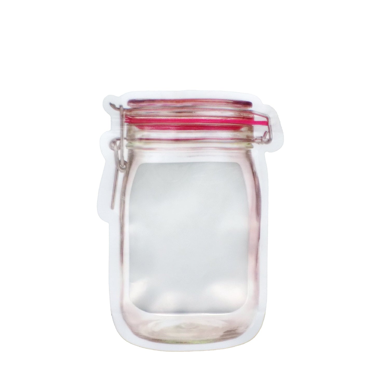 Reusable Mason Jar Zipper Food Storage Bag – 500ml Airtight Pouch