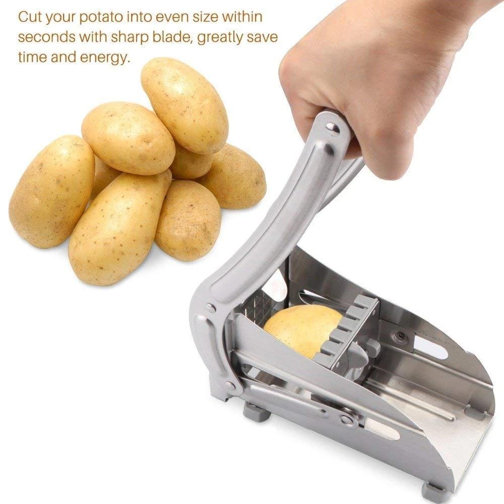Stainless Steel French Fries Cutter for Potato Fries, Carrot and Vegetable Fingers