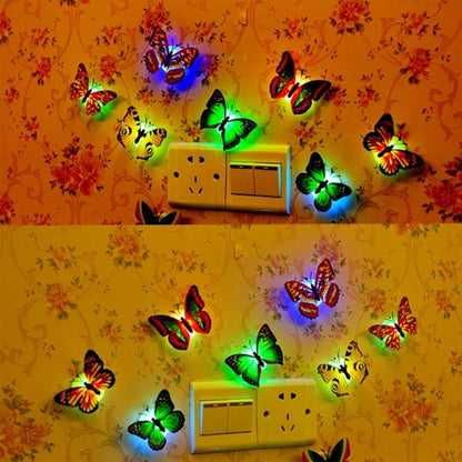 Butterfly 3D Illusion Night Lamp – Multicolor Decorative Light