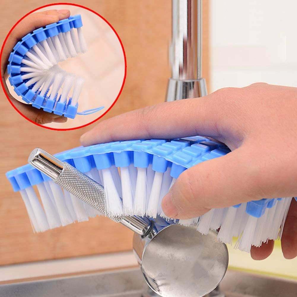 Flexible Plastic Cleaning Brush for Kitchen, Bathroom & Home Use