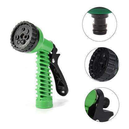 Plastic Garden Hose Nozzle Water Spray Gun Connector & Tap Adapter Set (3/4 Inch)