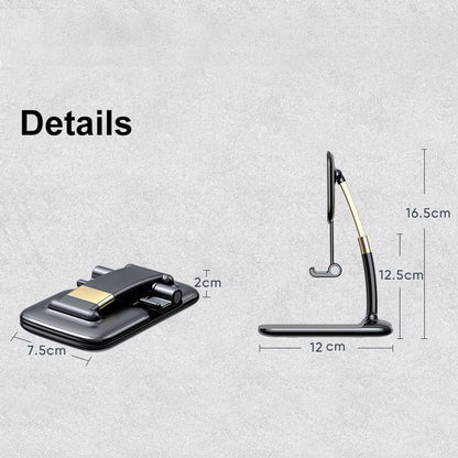 Phone Holder for Table, Foldable Universal Non-Slip Mobile Desk Stand for all Smartphones