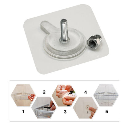 Adhesive Screw Wall Hook for Home & Office Hanging - Pack of 5