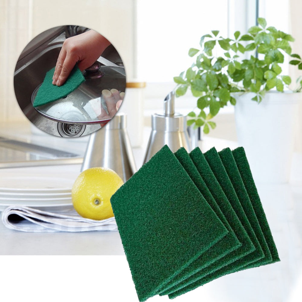 Scrub Sponge Cleaning Pads Aqua Green – Pack of 6
