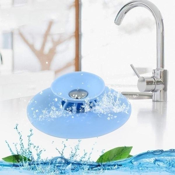 Creative 2-in-1 Silicone Sink Strainer & Drain Cover (1 Pc)