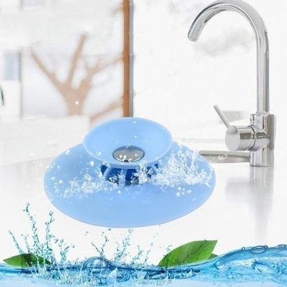 Creative 2-in-1 Silicone Sink Strainer & Drain Cover (1 Pc)