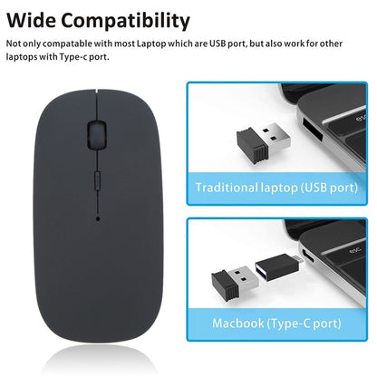 Wireless Mouse – Slim Portable Optical Mouse for Laptop, PC, Mac