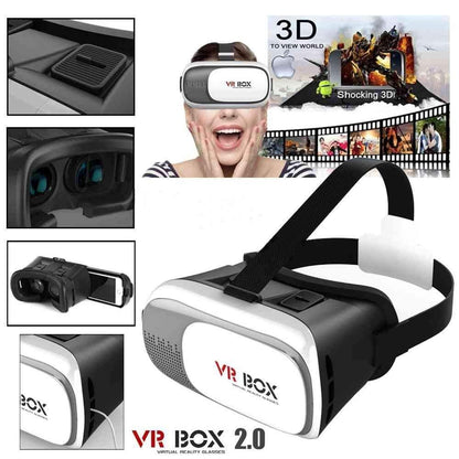 3D VR Box Virtual Reality Glasses Headset for Android & iOS (4.5"–6" Phones)