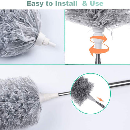 Extendable Microfiber Duster – 100" Telescoping Cleaning Tool