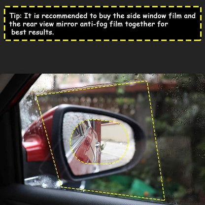 Anti-Fog & Scratch Rearview Mirror Film – HD Clear Sticker (1 pc)