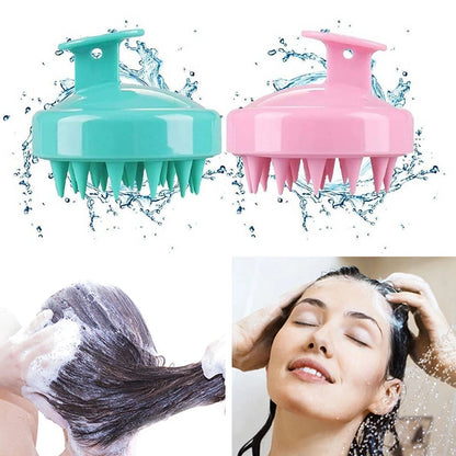 Hair Scalp Massager Shampoo Brush with Soft Silicone Bristles