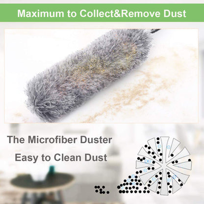 Extendable Microfiber Duster – 100" Telescoping Cleaning Tool
