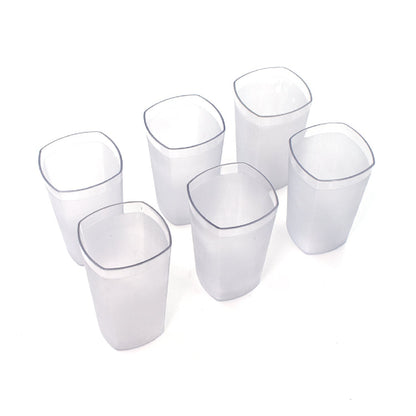 Ganesh Decent Glass Set of 6 – 350ml, Unbreakable & BPA-Free