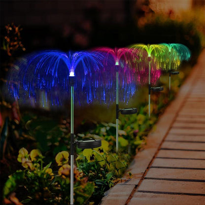 Solar Jellyfish Outdoor Lights – 7-Color Waterproof Garden Decor - Set of 2