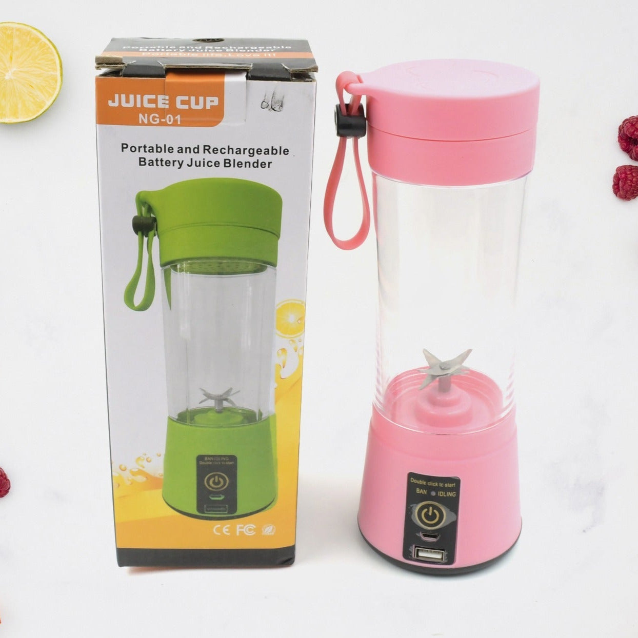 Multi-Purpose Portable USB Electric Juicer – 6-Blade Protein Shaker & Blender Mixer Cup (380ML)