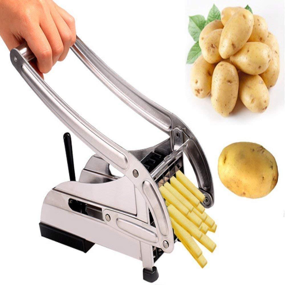 Stainless Steel French Fries Cutter for Potato Fries, Carrot and Vegetable Fingers