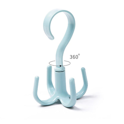 4-Claw 360° Rotatable Purse Rack Hook – Multi-Function Hanger