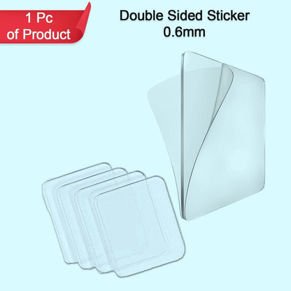 Double-Sided Waterproof Nano Adhesive Tape – No Trace, Multipurpose (0.6mm) - Pack of 5