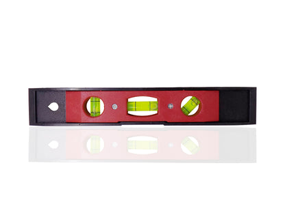 3 Bubble Mini Pocket Portable Level Ruler – Magnetic Torpedo with V-Groove & 3 Acrylic Vials