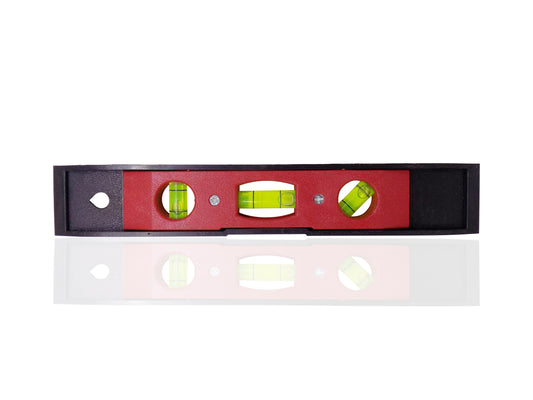 3 Bubble Mini Pocket Portable Level Ruler – Magnetic Torpedo with V-Groove & 3 Acrylic Vials