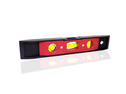 3 Bubble Mini Pocket Portable Level Ruler – Magnetic Torpedo with V-Groove & 3 Acrylic Vials