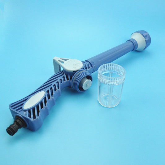 Jet Water Cannon 8-in-1 Spray Gun with Soap Dispenser – Multi-Function Hose Nozzle