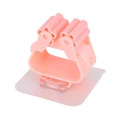 Self-Adhesive Mop and Broom Holder – Wall-Mounted