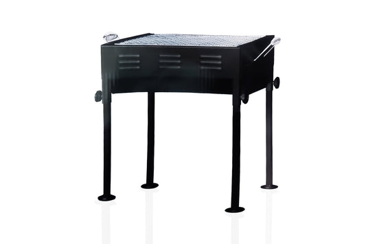 Terrace Garden Picnic Barbecue with Skewers & Wooden Handle – Foldable Charcoal Grill