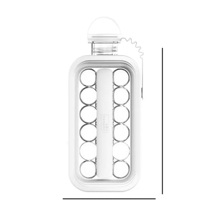 Foldable Ice Tray with Lid – 2-in-1 Ice Ball Maker & Bottle