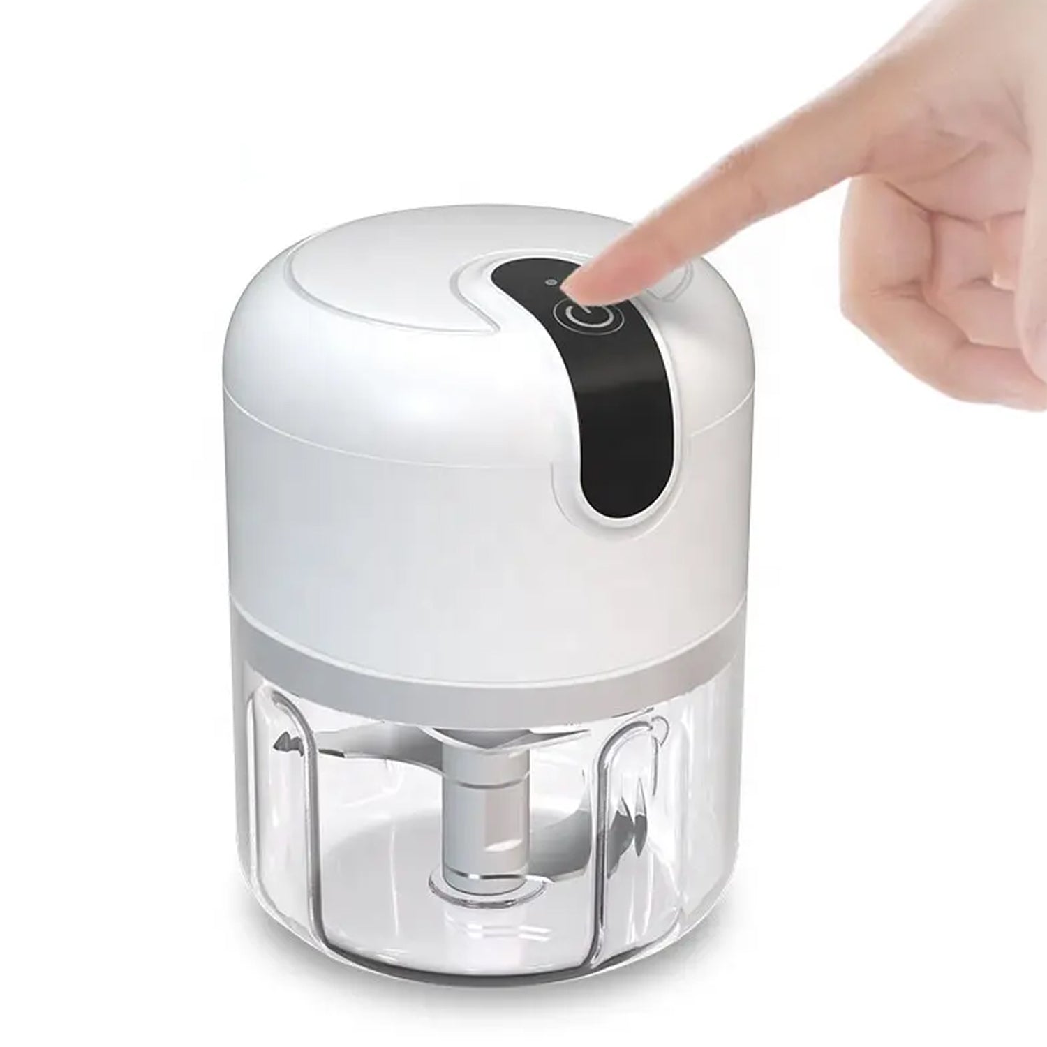 Wireless USB Rechargeable Mini Electric Garlic Chopper (250ml) – Portable Food Processor
