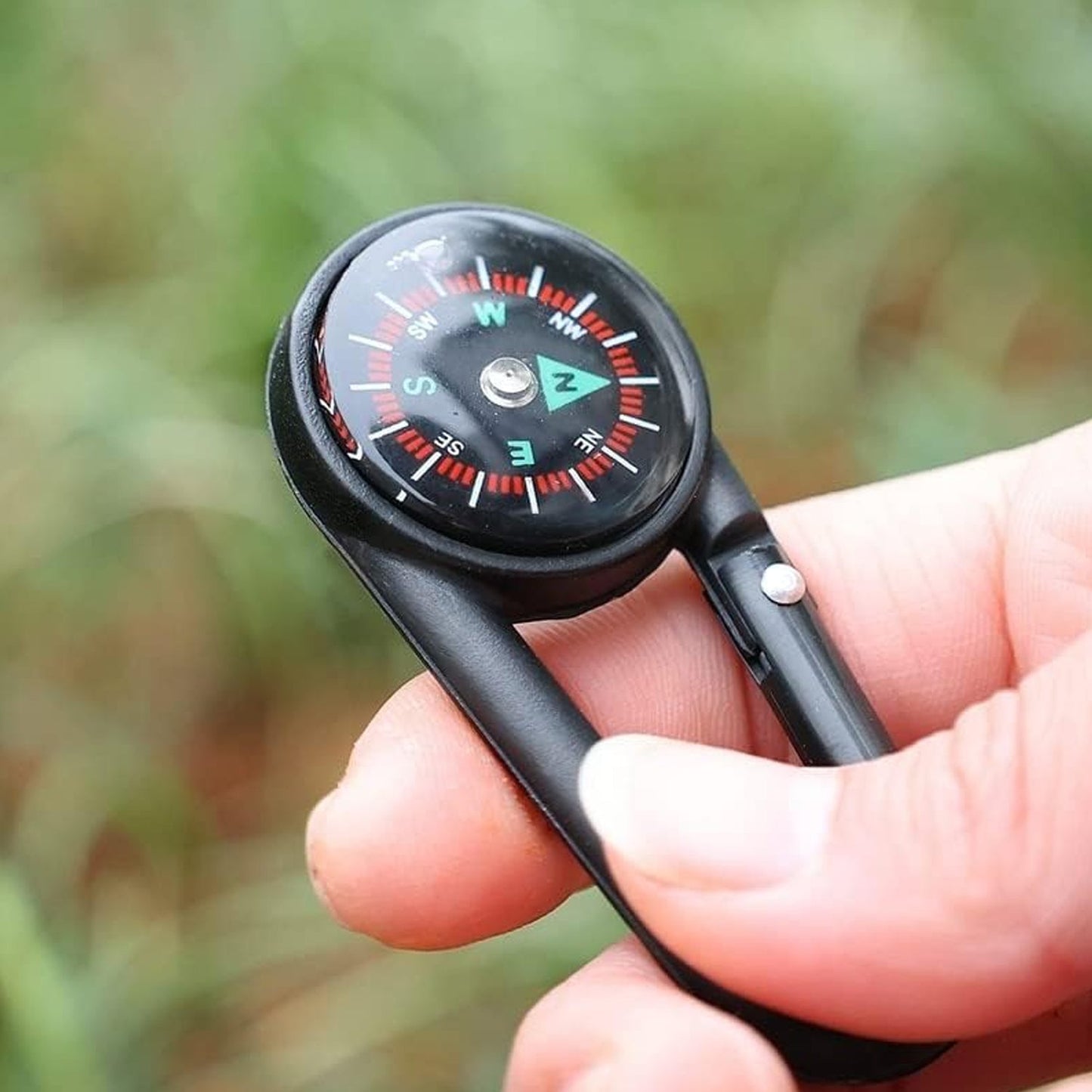 Clip Snap Hook Mini Compass for Outdoor & Travel (1 Pc)