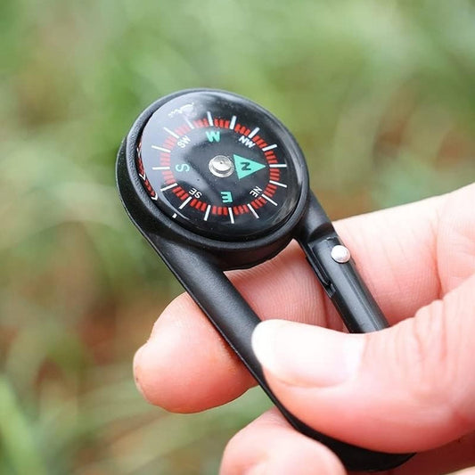 Clip Snap Hook Mini Compass for Outdoor & Travel (1 Pc)