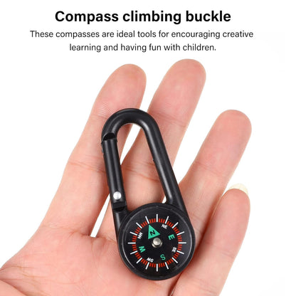 Clip Snap Hook Mini Compass for Outdoor & Travel (1 Pc)