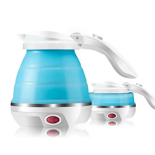 Foldable Silicone Electric Travel Kettle – 600ml Portable Boiler for Camping, Travel & Office